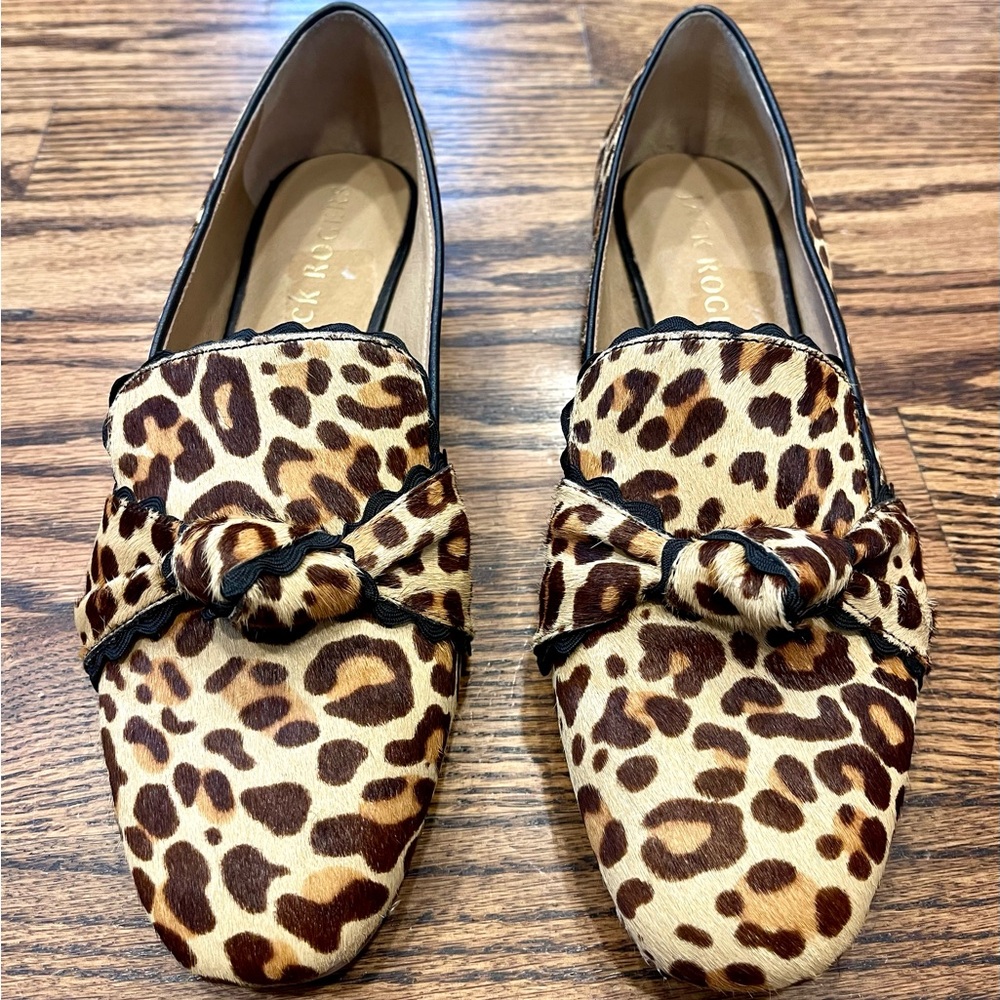 JACK ROGERS Holly Leopard Print Loafer